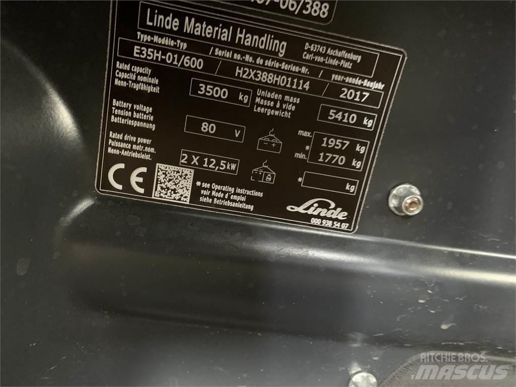 Linde E35/600H El gaffeltrucks