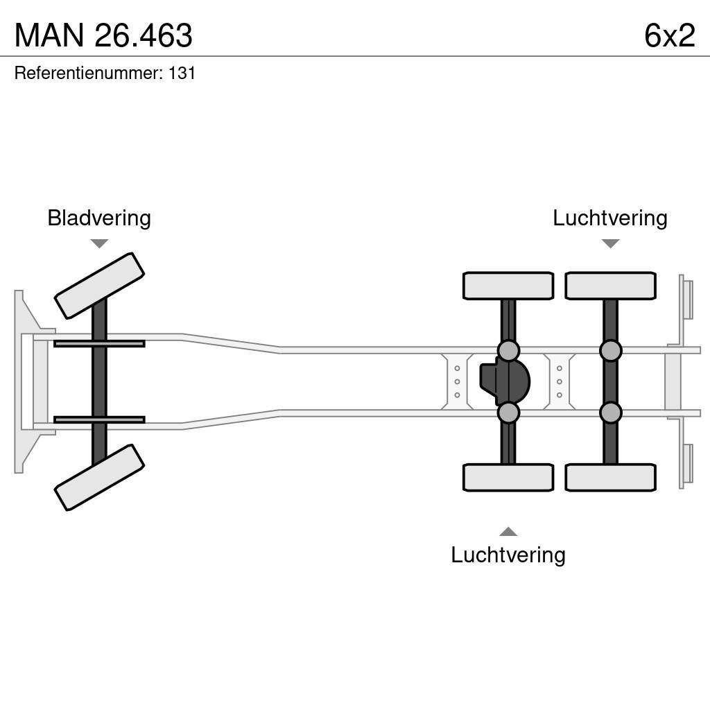 MAN 26.463 Lastbil med lad/Flatbed