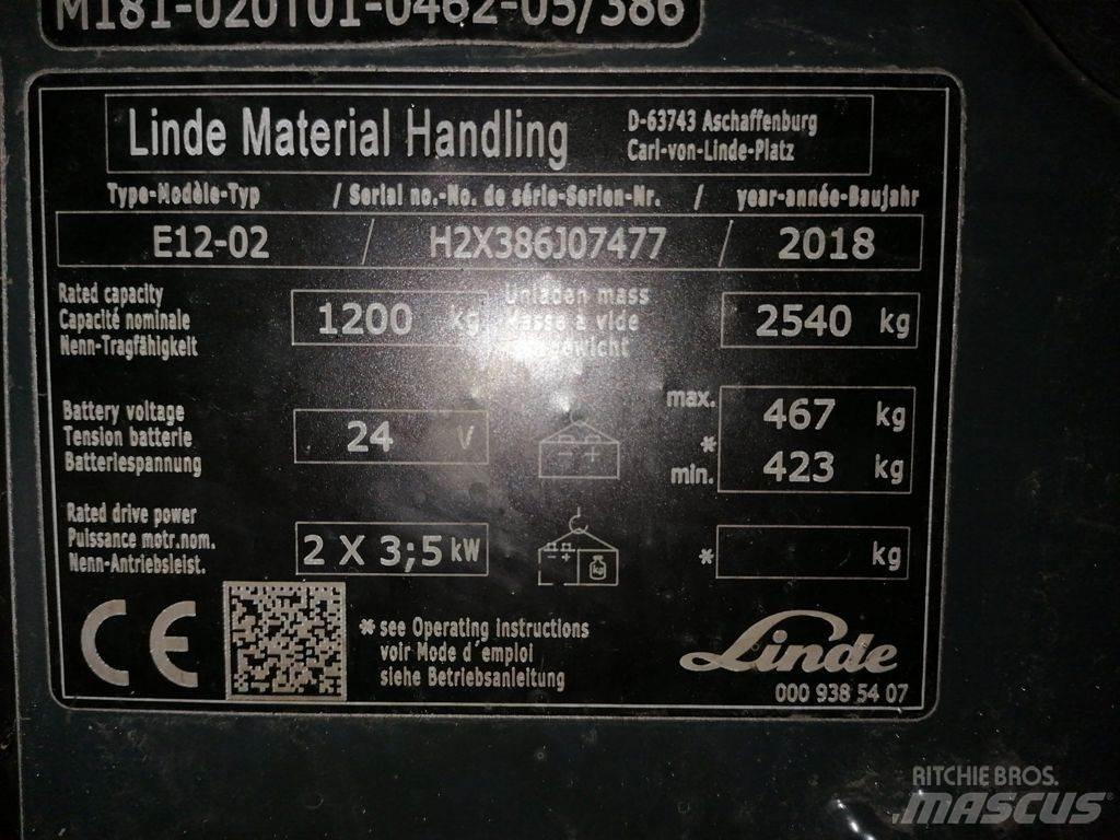 Linde E12-02 El gaffeltrucks