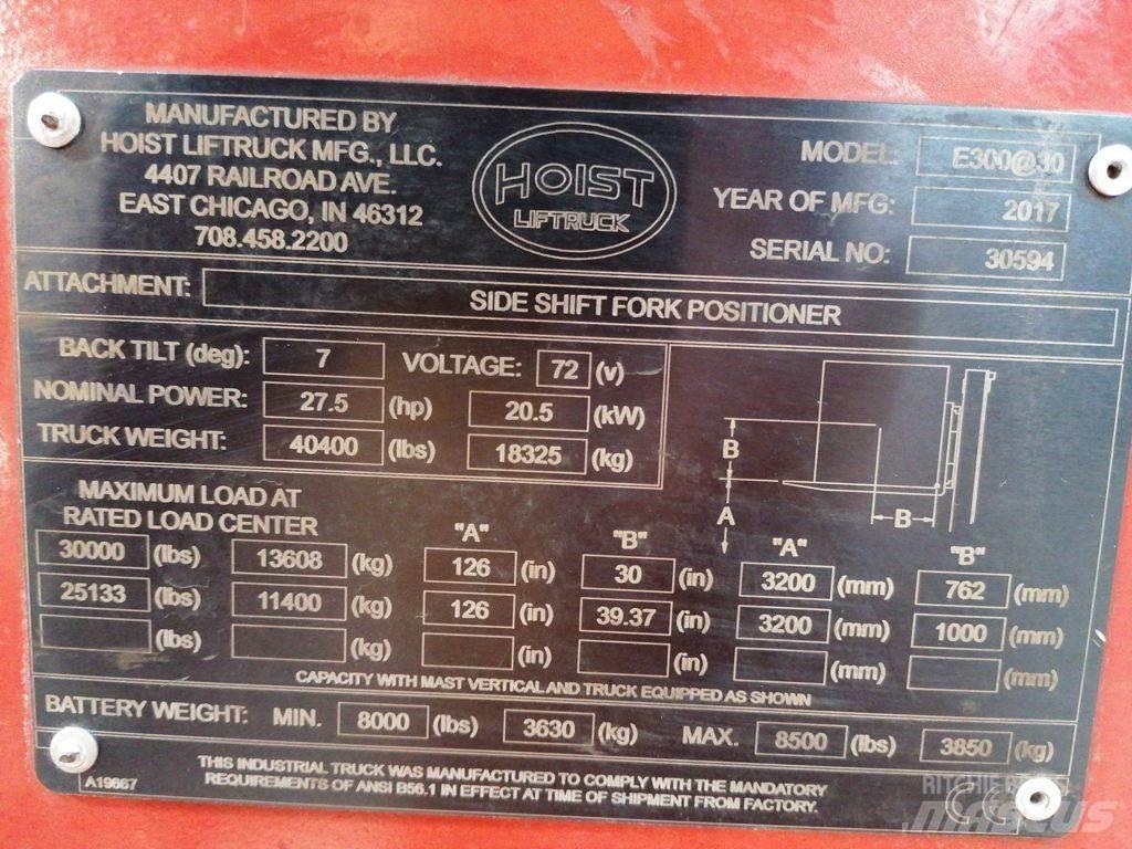 Hoist E300 El gaffeltrucks