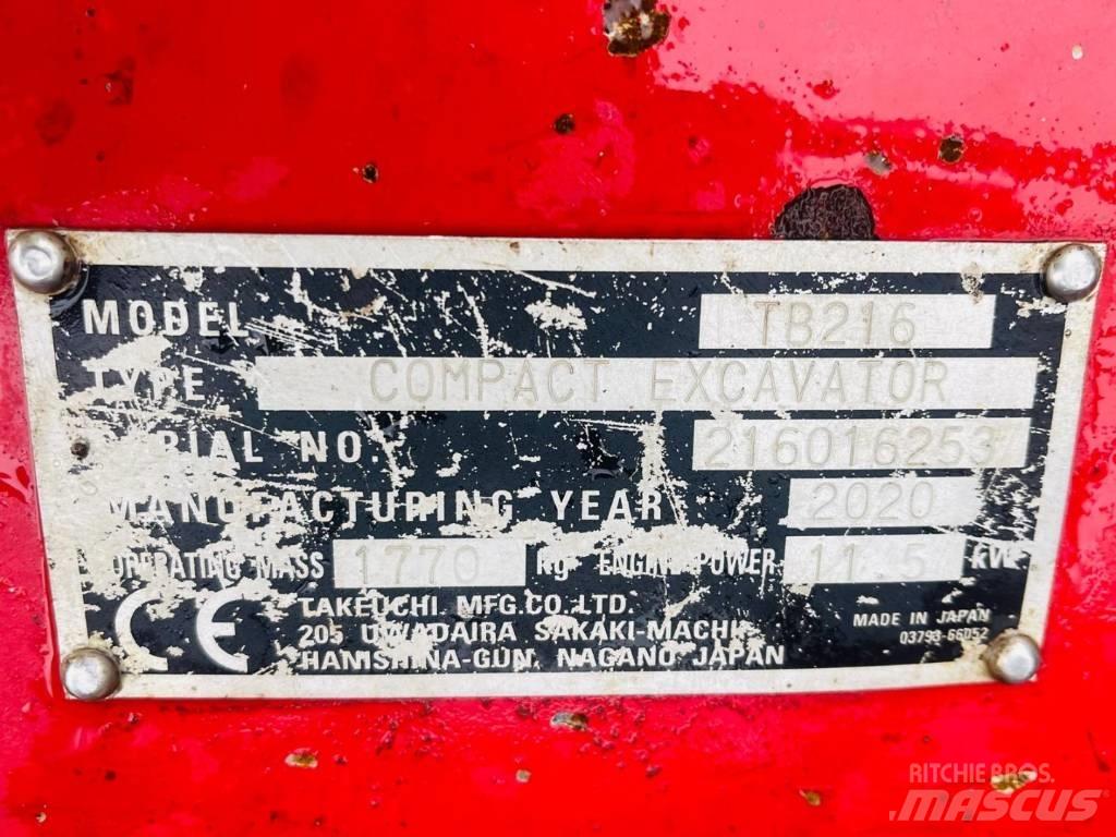 Takeuchi TB 216 Minigravemaskiner