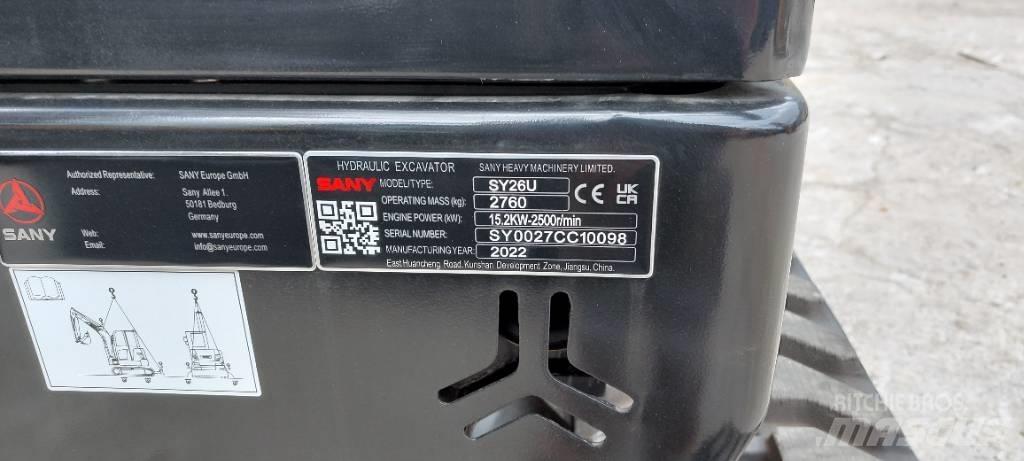 Sany SY 26 U Minigravemaskiner