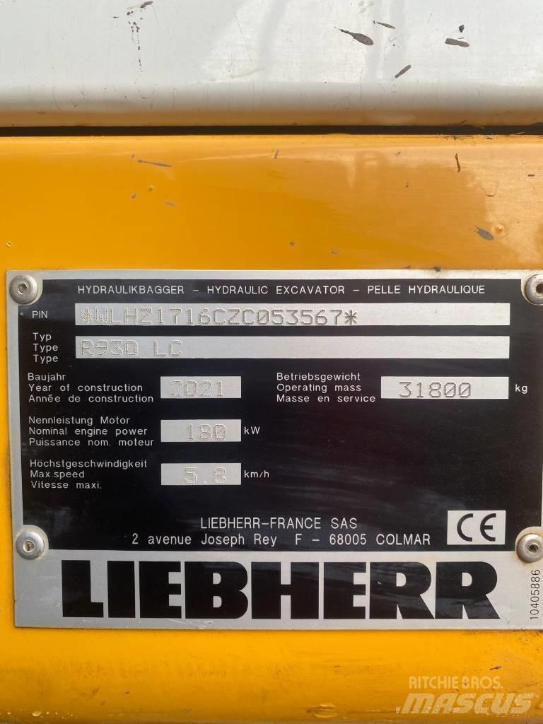 Liebherr R 930 LC Gravemaskiner på larvebånd