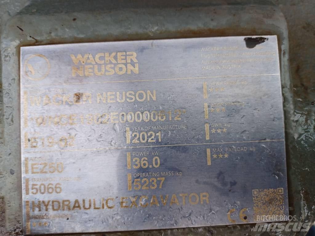 Wacker Neuson EZ50 Gravemaskiner på larvebånd