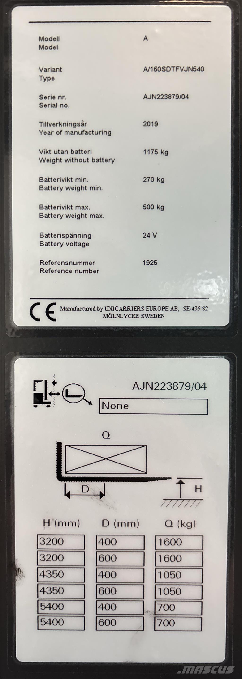 Atlet A160 Selvkørende stablere