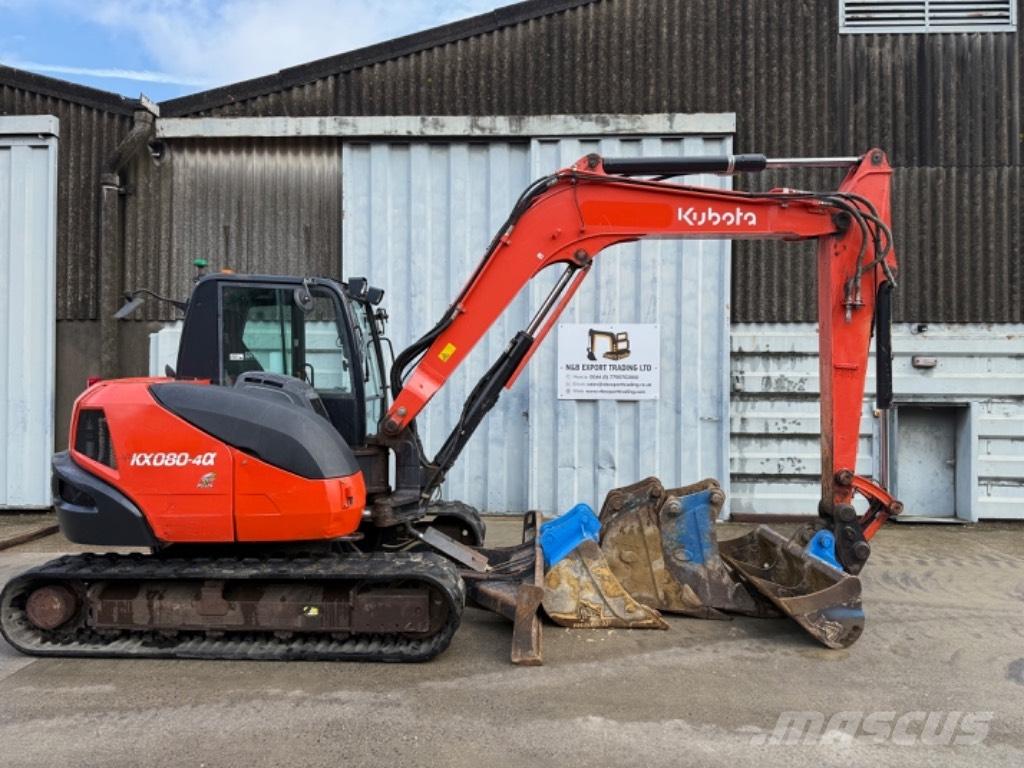 Kubota KX 080 Midi-gravemaskiner 7t - 12t