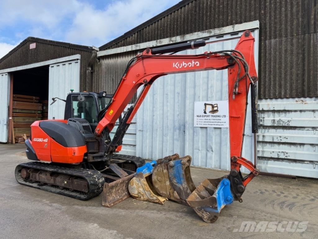 Kubota KX 080 Midi-gravemaskiner 7t - 12t