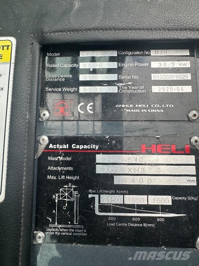 Heli CPCD 35 Diesel gaffeltrucks