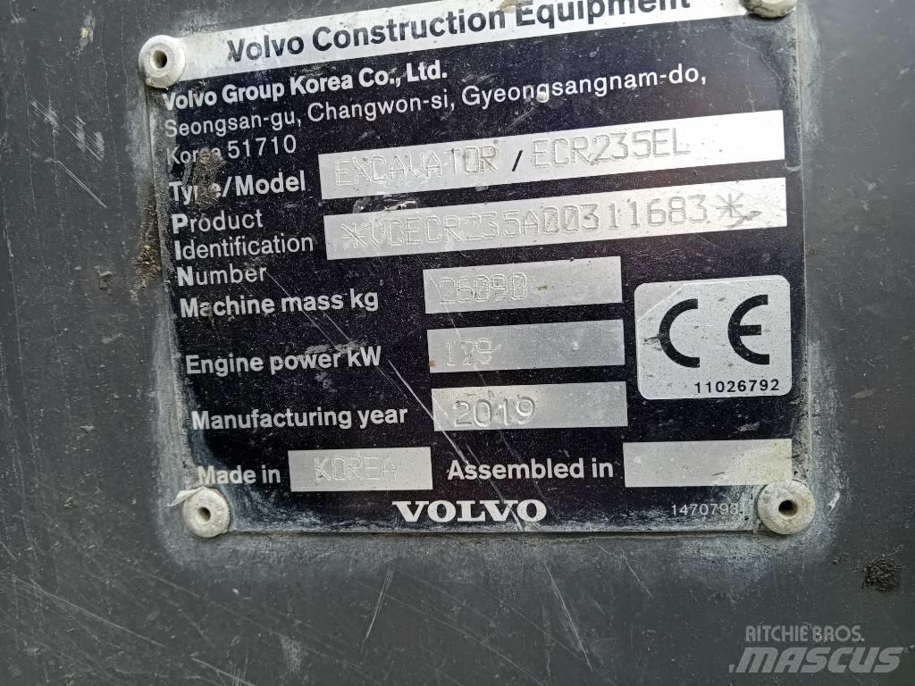 Volvo ECR235EL Gravemaskiner på larvebånd