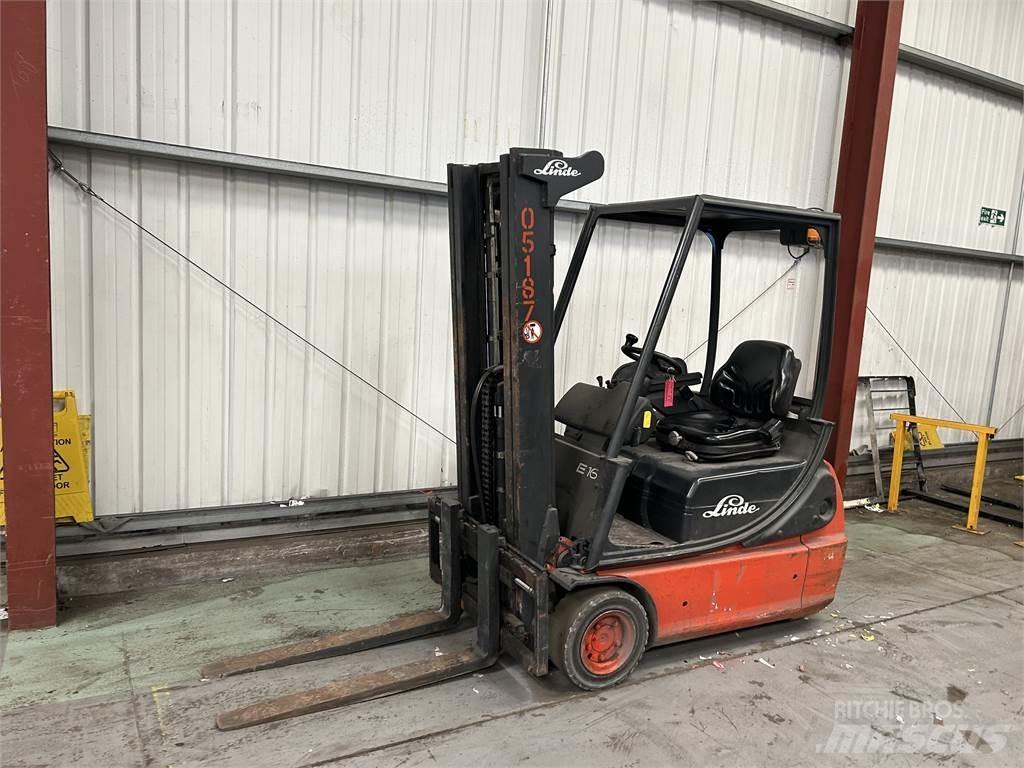 Linde E16C-02 El gaffeltrucks