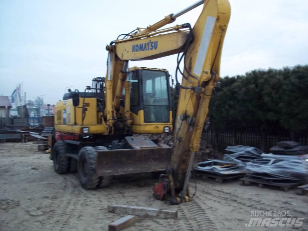 Komatsu PW 180-7 Gravemaskiner på hjul