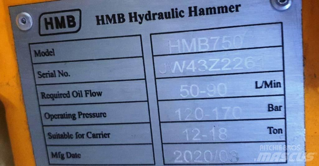 HMB 750 Hydraulik / Trykluft hammere