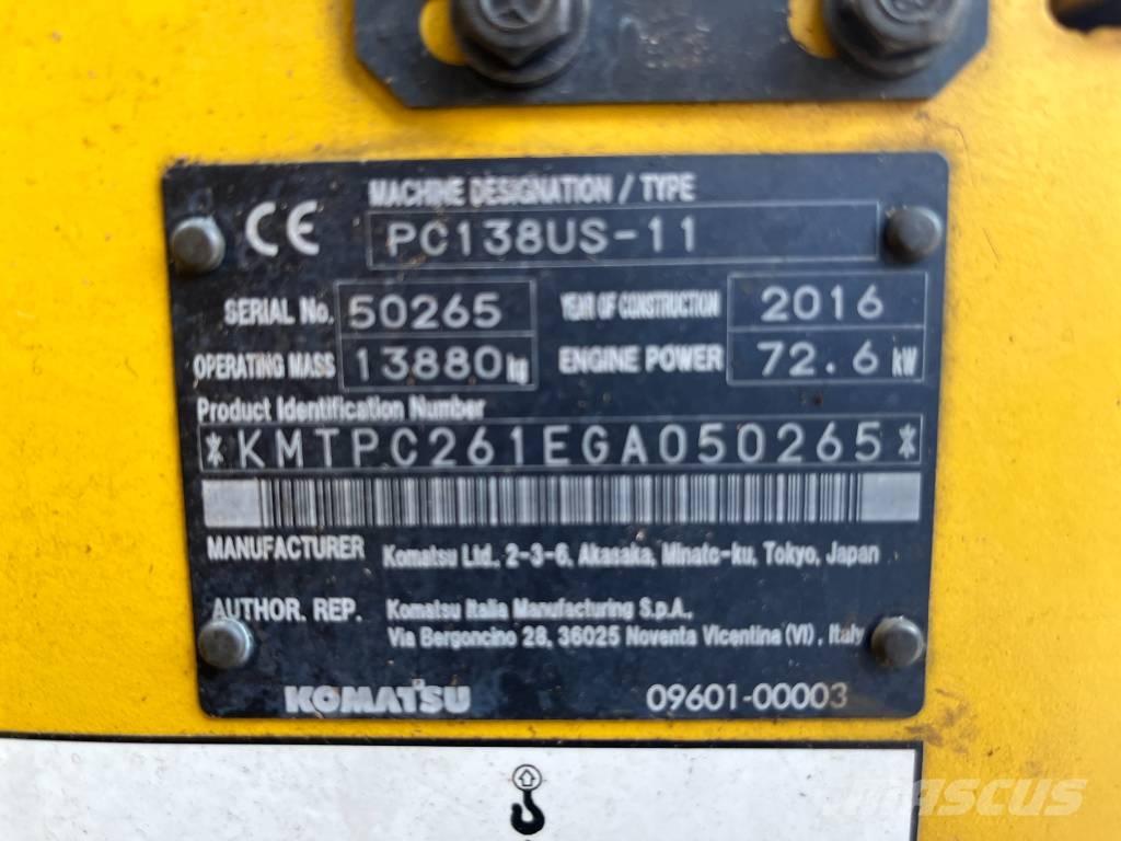 Komatsu PC 138 US-11 Gravemaskiner på larvebånd