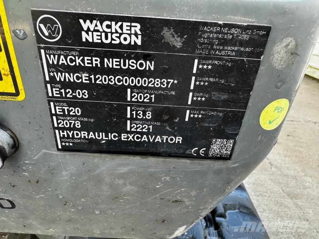 Wacker Neuson ET 20 Minigravemaskiner