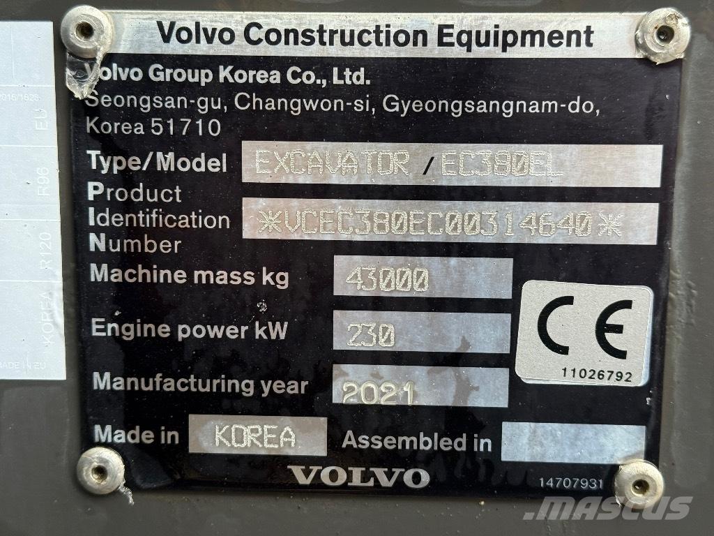 Volvo EC 380 EL Gravemaskiner på larvebånd