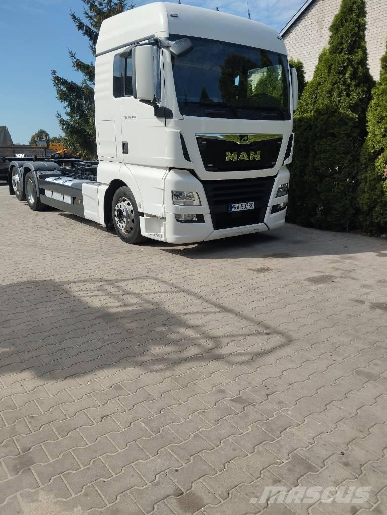 MAN TGX 26.460 Lastbiler med containerramme / veksellad