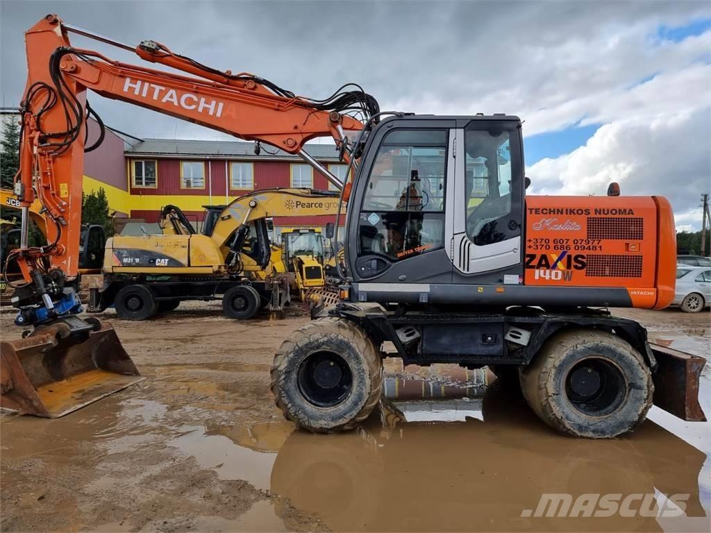 Hitachi ZX 140 W-3 Gravemaskiner på hjul