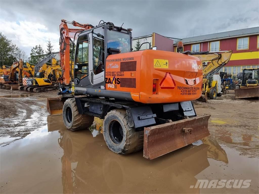 Hitachi ZX 140 W-3 Gravemaskiner på hjul