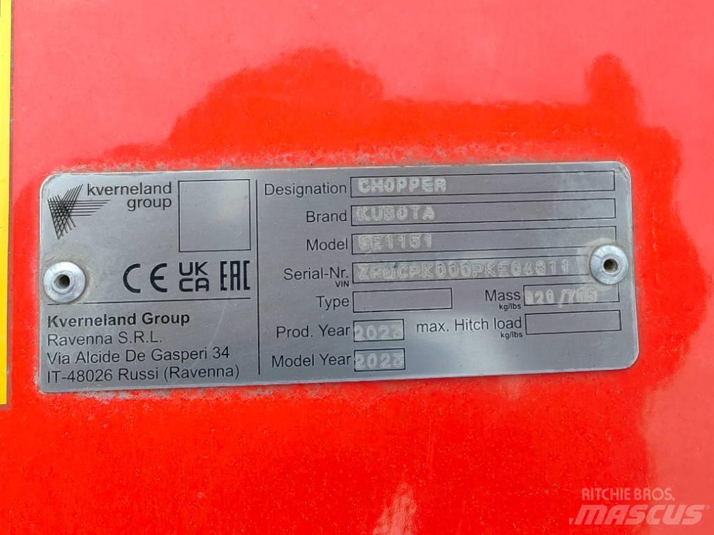 Kubota SE 1151UB Græsklippere og skårlæggere