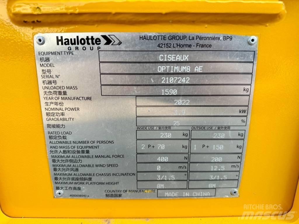 Haulotte OPTIMUM 8 Saxlifte