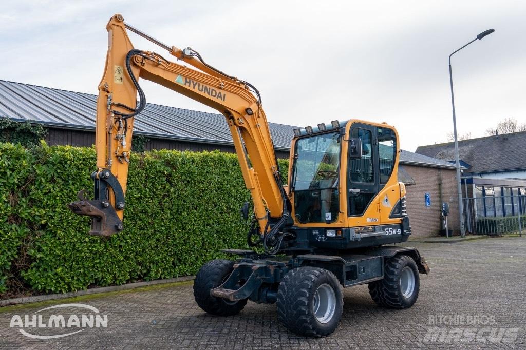 Hyundai R55W-9A Gravemaskiner på hjul