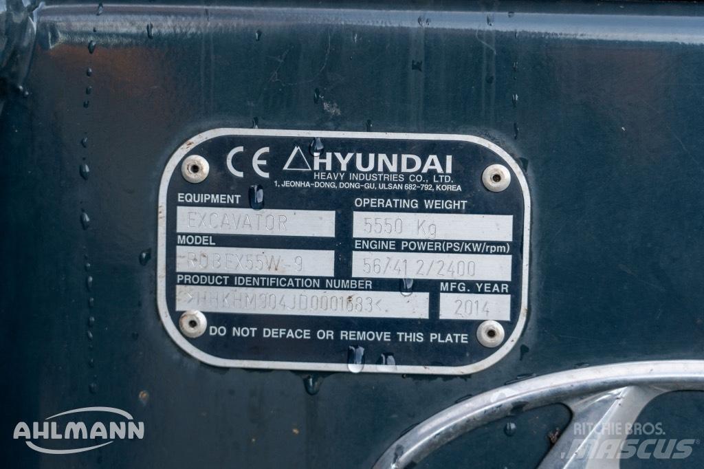 Hyundai R55W-9A Gravemaskiner på hjul