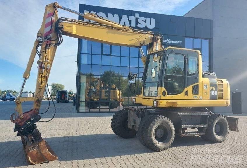 Komatsu PW160-8 Gravemaskiner på hjul