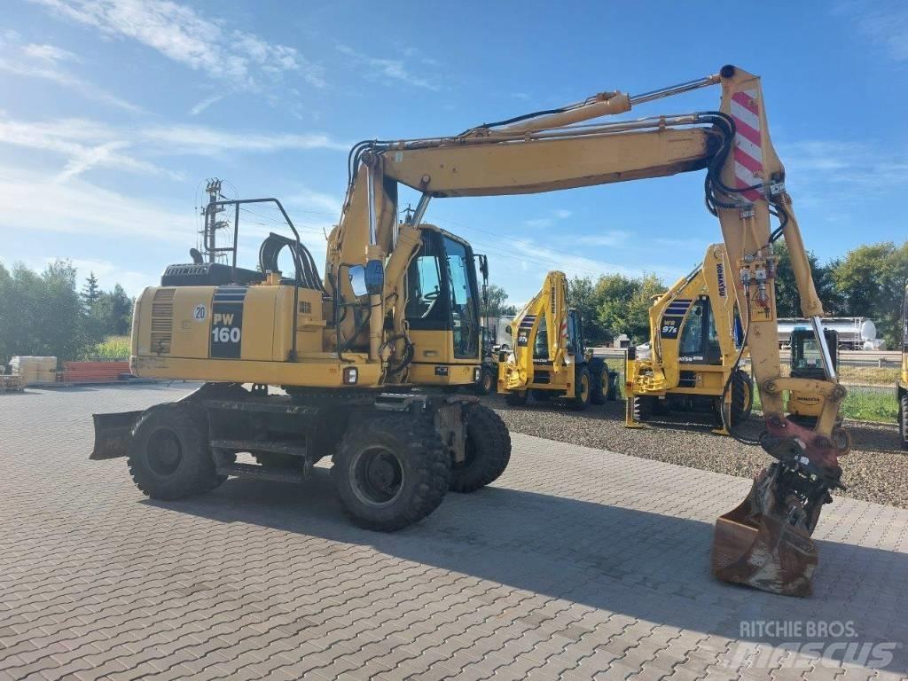 Komatsu PW160-8 Gravemaskiner på hjul