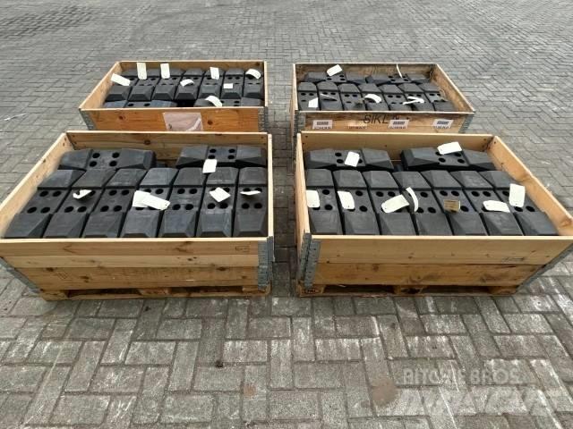  Rubber Pads Bånd, kæder og understel