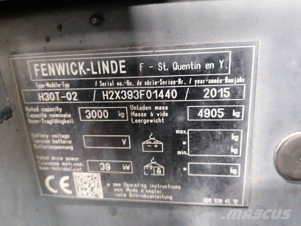 Linde H30T-02 LPG gaffeltrucks