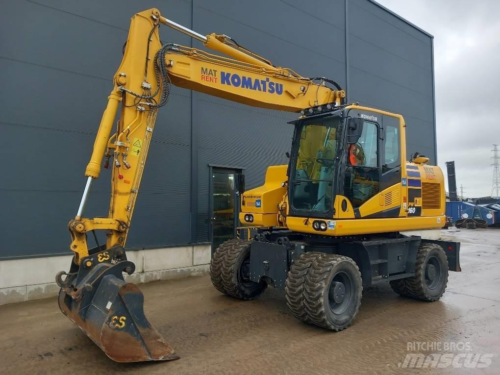 Komatsu PW180-11E0 Gravemaskiner på hjul