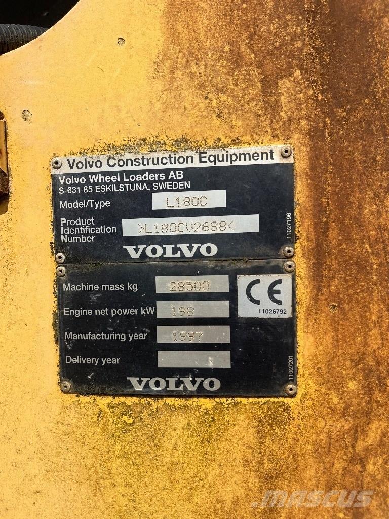 Volvo L180c Læssemaskiner på hjul