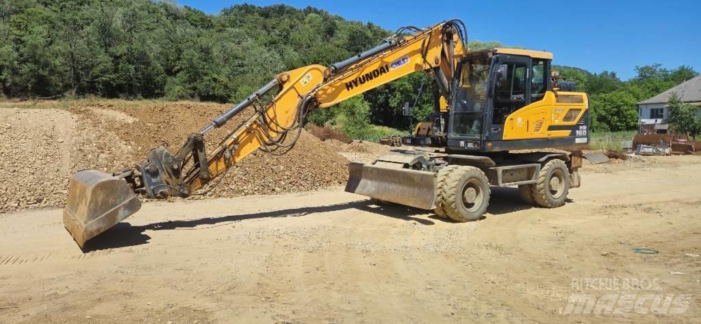 Hyundai HW 160 Gravemaskiner på hjul