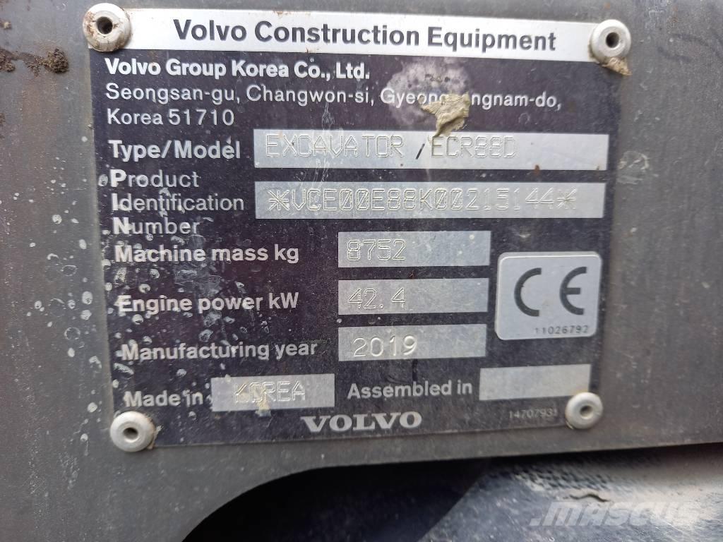 Volvo ECR 88 D Midi-gravemaskiner 7t - 12t