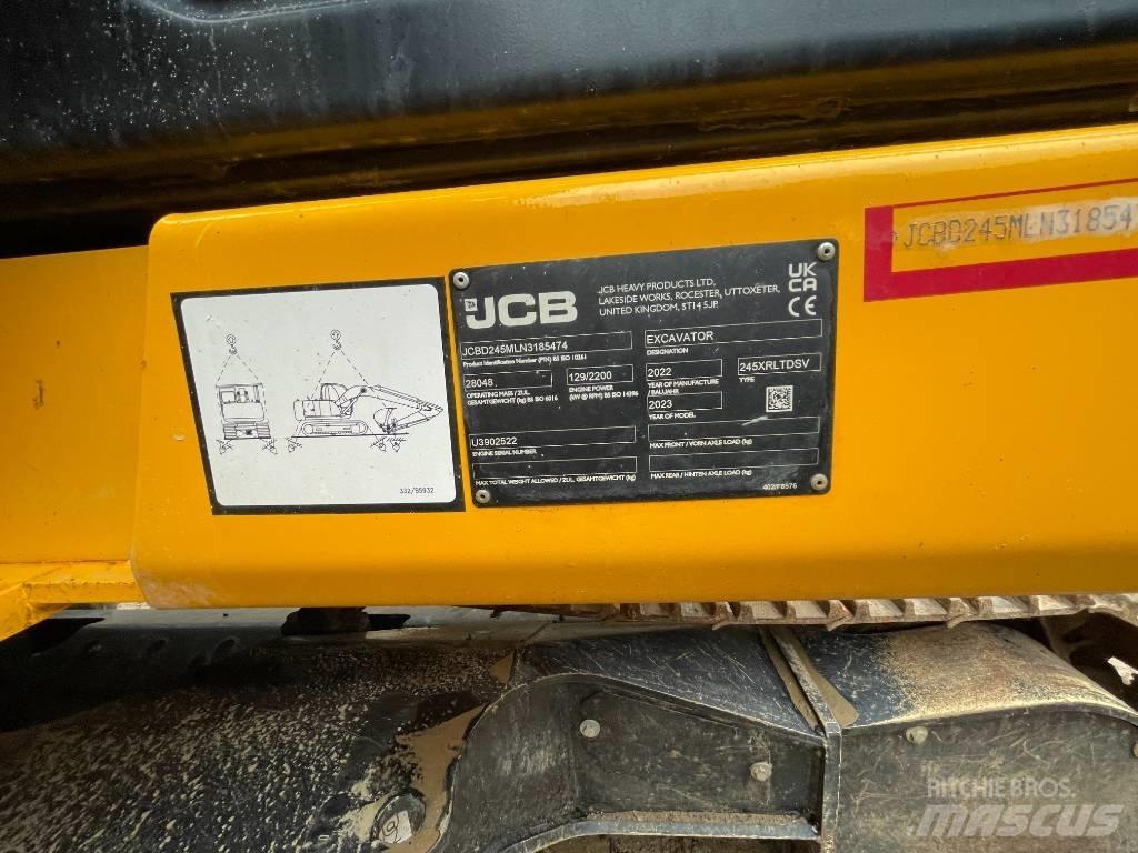 JCB 245 XR Gravemaskiner på larvebånd