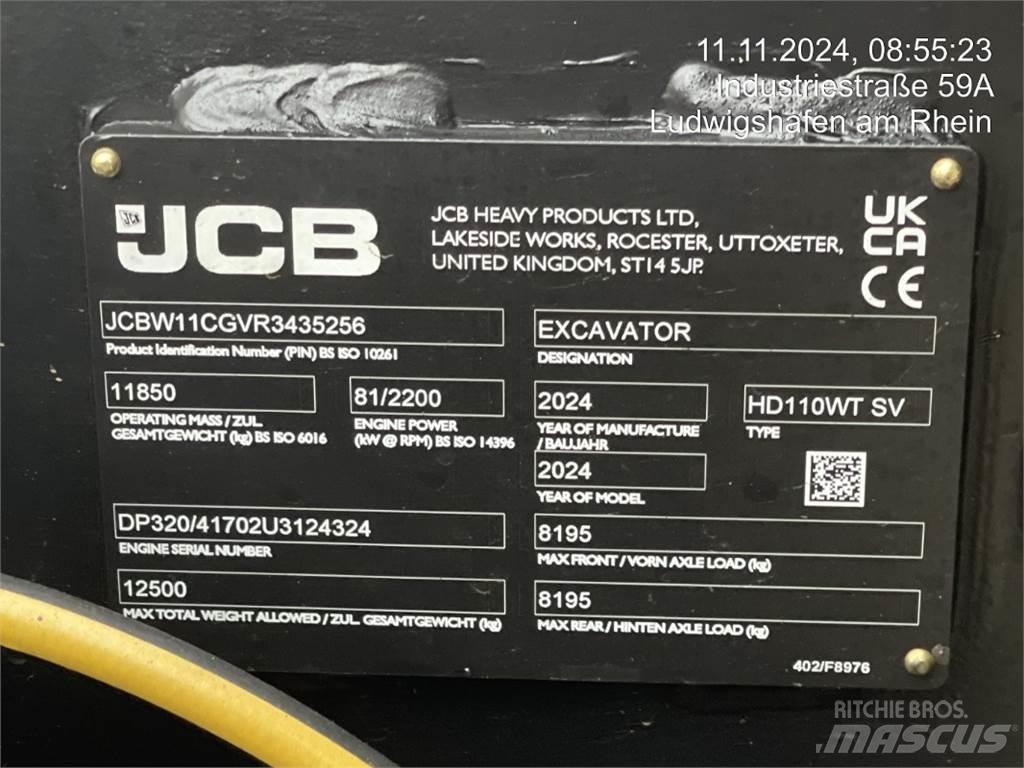 JCB HydraDig 110W Gravemaskiner på hjul