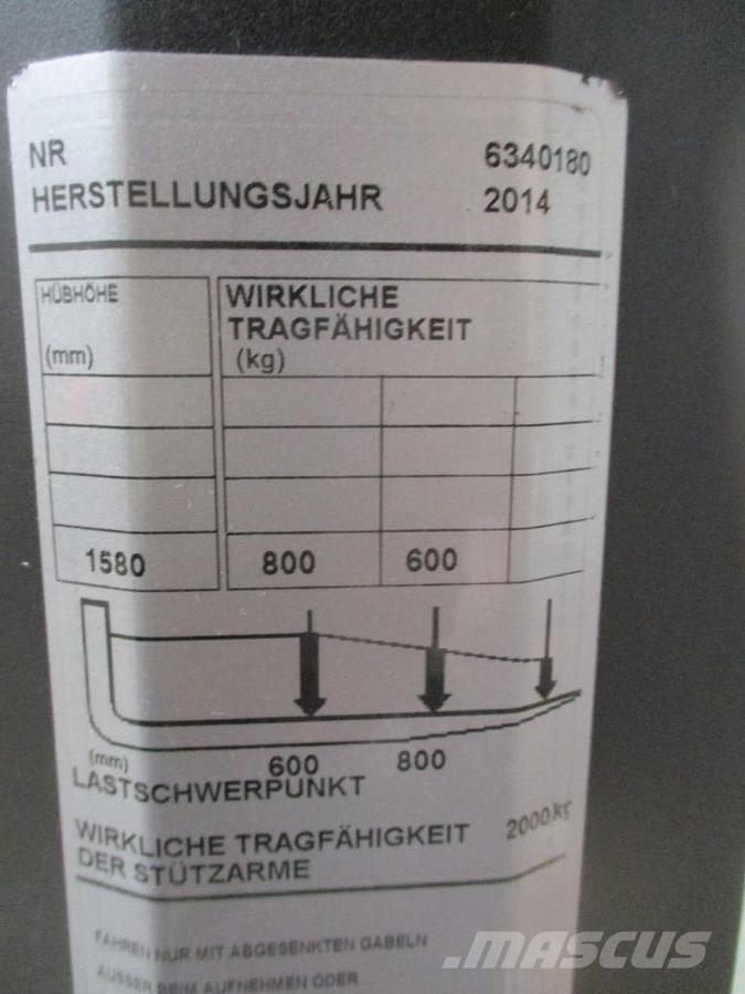 BT SWE 080L Gaffelstabler med gående fører
