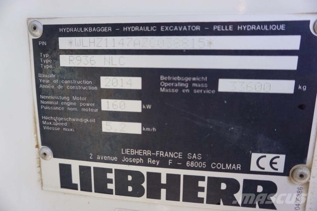Liebherr R 936 N LC Gravemaskiner på larvebånd