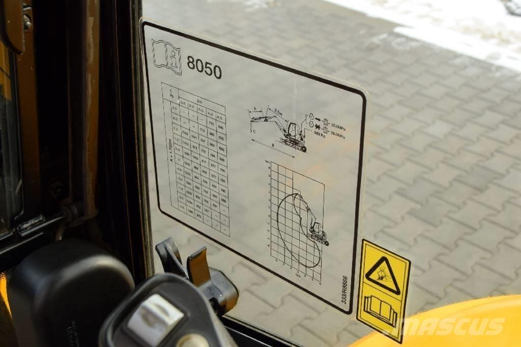 JCB 8050 RTS Minigravemaskiner