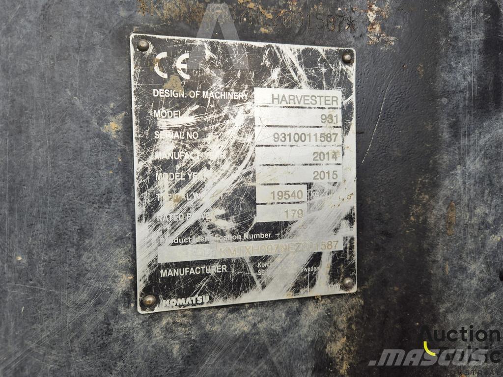 Komatsu 931.1 Skovningsmaskiner