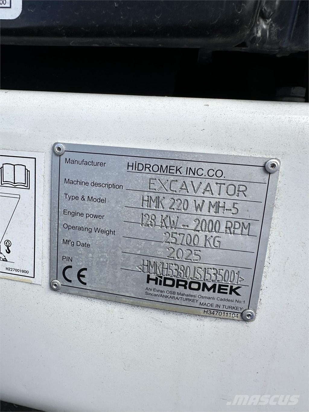 Hidromek 220W MH-5 Materialehåndteringsmaskiner