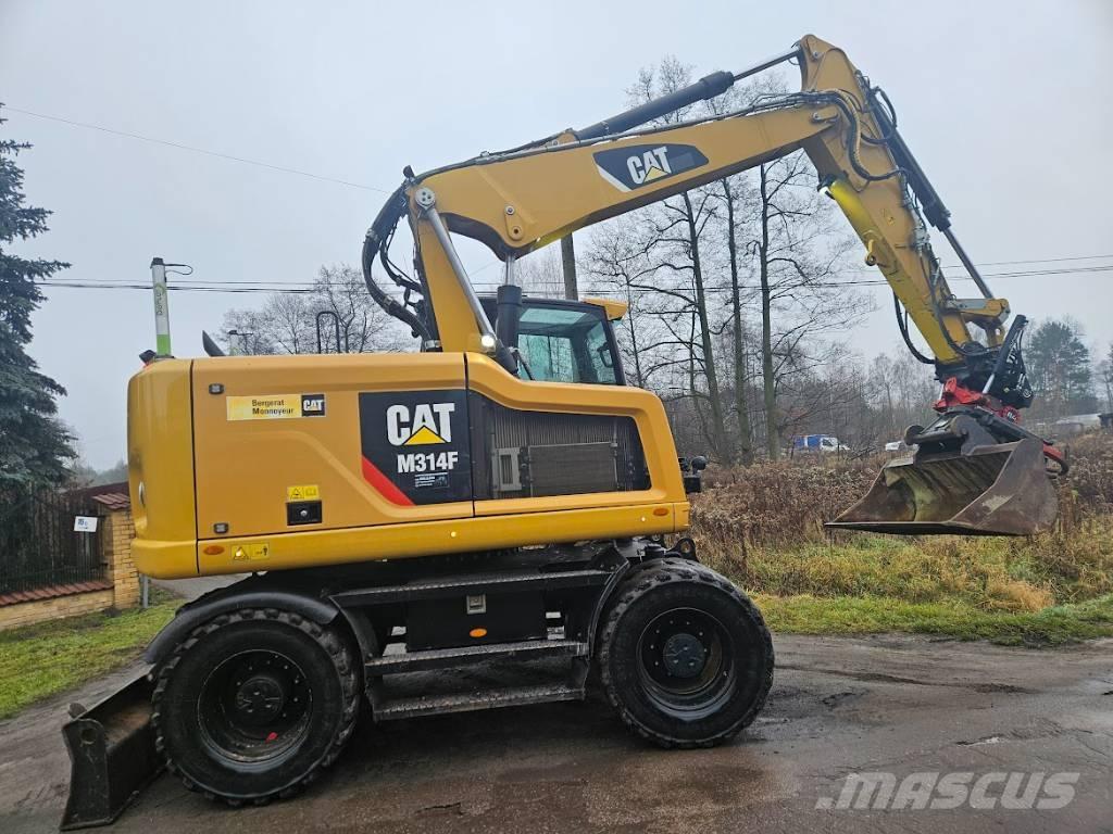 CAT m 314 F Gravemaskiner på hjul