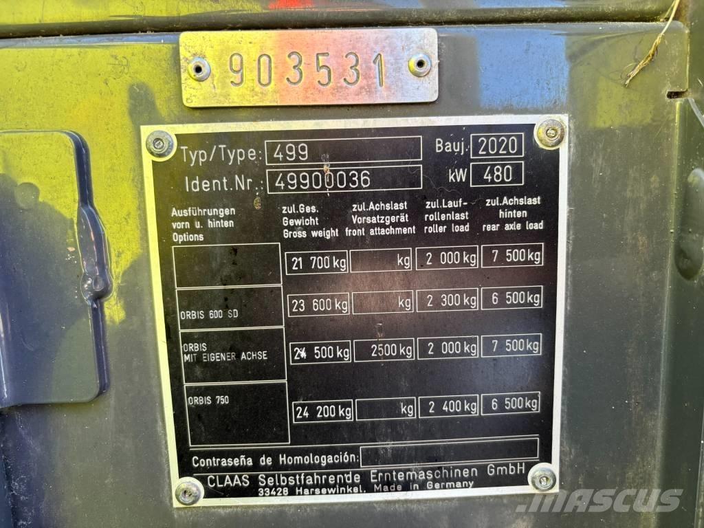 CLAAS Jaguar 960 4WD Finsnittere