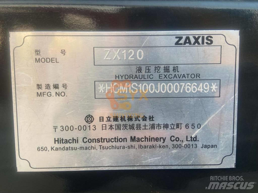 Hitachi ZX 120 Gravemaskiner på larvebånd