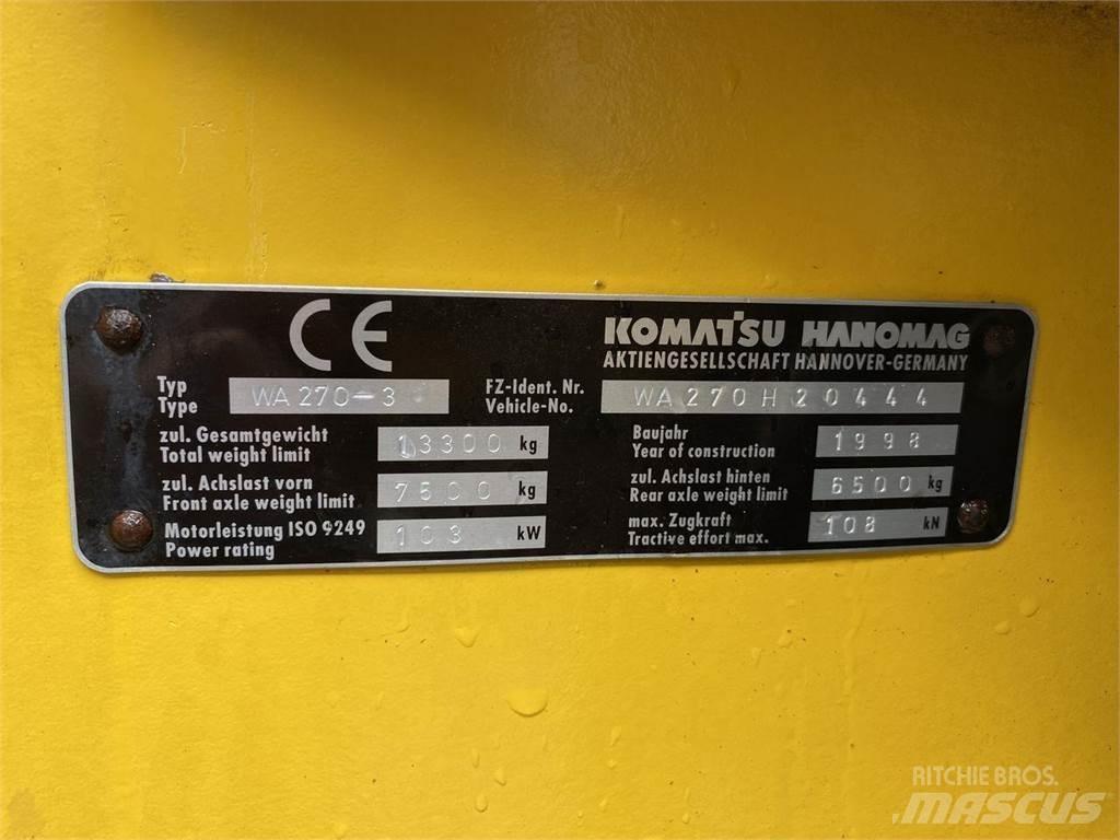 Komatsu WA270-3 Læssemaskiner på hjul