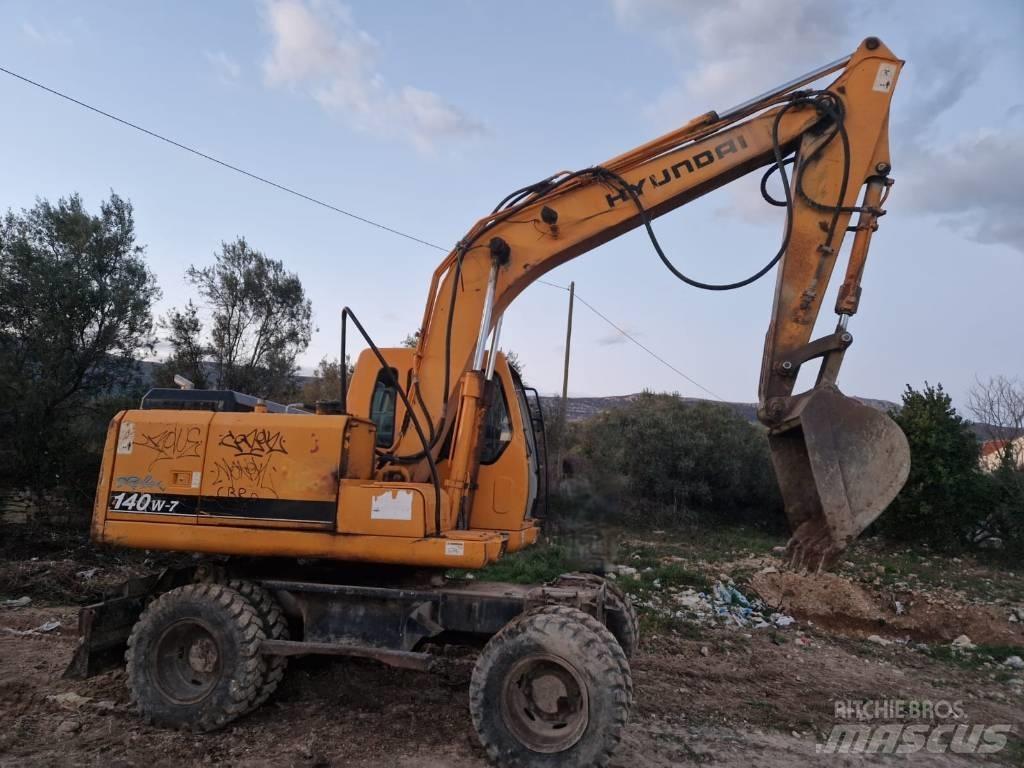 Hyundai 140W-7 Gravemaskiner på hjul