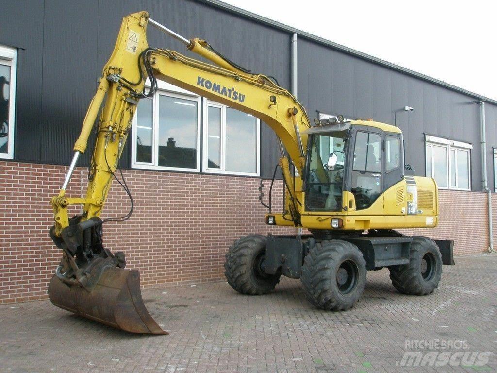 Komatsu PW140-7 Gravemaskiner på hjul