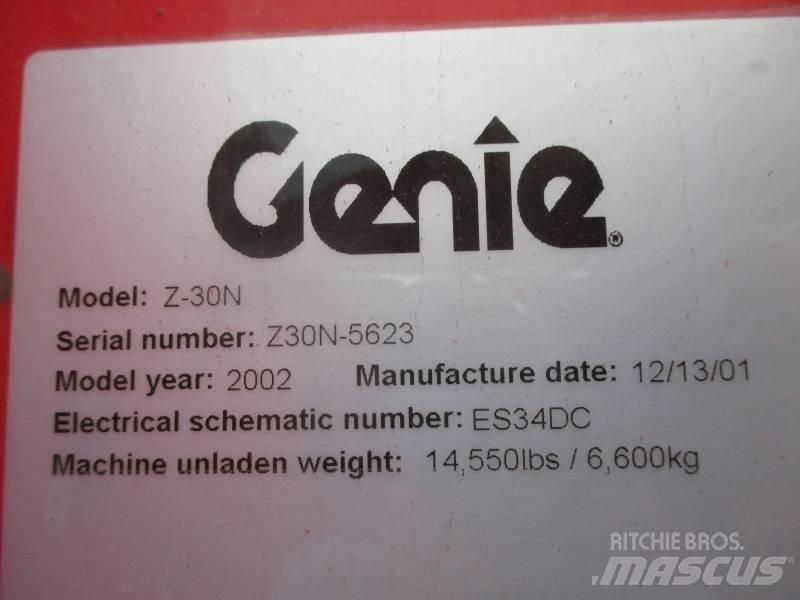 Genie Z 30 Bomlifte med knækarm