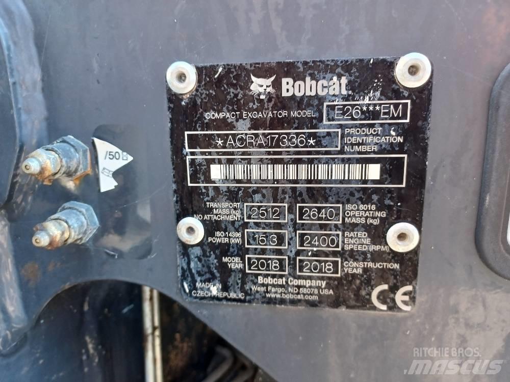 Bobcat E 26 Minigravemaskiner