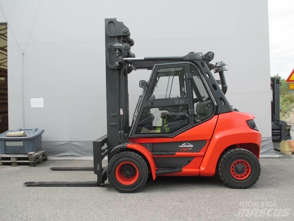 Linde H80D Diesel gaffeltrucks